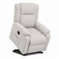 Relaxsessel manuell verstellbar Hellgrau Polyester mit Stahlgestell 90 x 95 x 105 cm